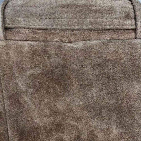 Alvin Josef Designer Brown Suede Jacket Coat - Size Mens X Large - Picture 5 of 6